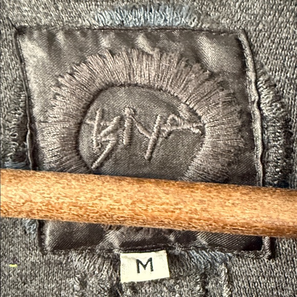 Johnny Was Biya Norns Haag Duster Gray Embroidered Aztec Native Cardigan M - Picture 7 of 16